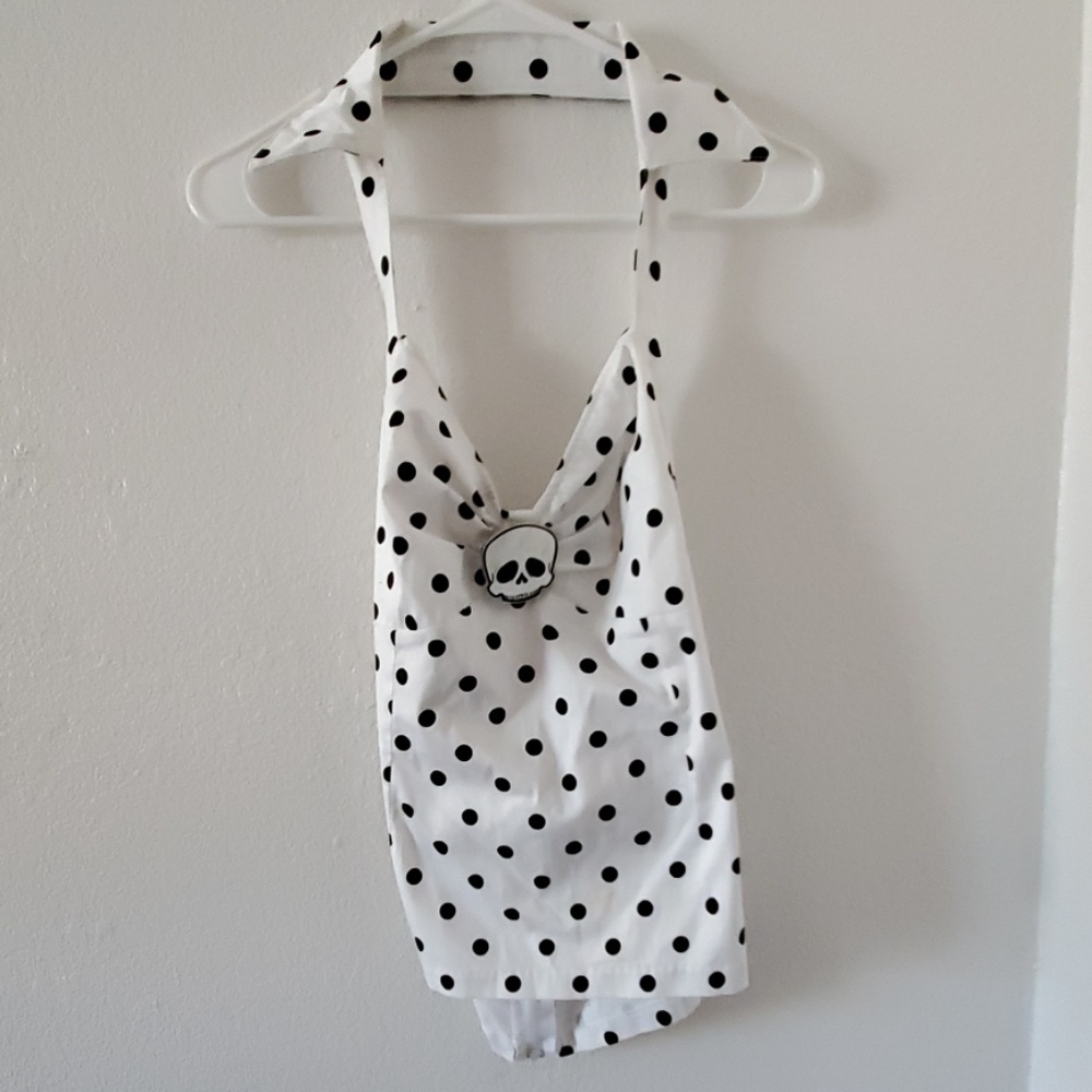 Deadly Dames Polka Dot Halter Top